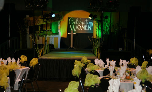 Celebrating Woman Event Stage at CRE